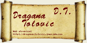 Dragana Tolović vizit kartica